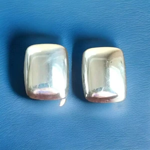 Erick's Sterling Silver Rectangular Clip-on Earrings Taxco.925 - Picture 1 of 9