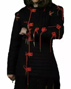 HALLOWEEN schwarze Mittelalter Gambeson Jacke wattierte Rüstung SCA LARP Weihnachtsgeschenk - Bild 1 von 3