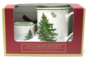 Spode Christmas Tree Mug & Mini Mug Ornament New Boxed - Picture 1 of 6