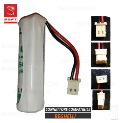 Batteria allarme INTELLIGENT BEGHELLI 8131 pila SAFT LS14500 3,6V per rilevatore
