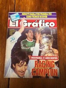 1988 EL GRAFICO magazine RACING CLUB SUPERCOPA Champion - Picture 1 of 7