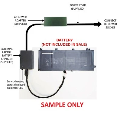 External (Standalone) Laptop Battery Charger for Asus internal Batteries AS05 - Image 1 of 4