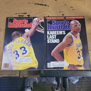 kareem abdul jabbar Sports Illustrated, 2 issues, 1987, 1989 - Picture 1 of 6