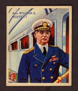 1934 National Chicle Sky Birds #44 Admiral Wm. A. Moffett (EX)
