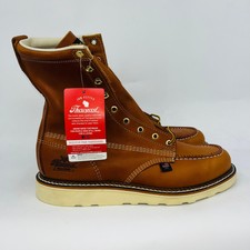 THOROGOOD 814-4201 AMERICAN HERITAGE8″ TOBACCO MOCTOE MEN WORK BOOTS SIZE 11D