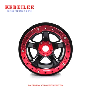 KEBEILEE CNC Alu wheel For PROLine 4.3"tire For LOSI DBXL&ARRMA Kraton 8S Black - Picture 1 of 15