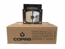 Copag 1546 Black & Gold Playing Cards -12 Sets - Reg. Index - Bridge