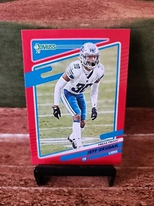 2021 Donruss #172 Jeff Okudah Press Proof Red Detroit Lions Football - Picture 1 of 3