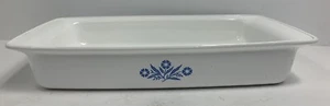 Corning Ware P-332 Blue Cornflower 12 X 7.5” X 2” Roasting Bake Pan - Picture 1 of 11