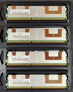 Lot of (4) SAMSUNG 4GB 2Rx4 PC3-8500R M393B5170DZ1-CF-8 Extended Memory - Picture 1 of 3
