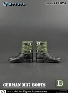 ZY Toys 1/6 Zweiter Weltkrieg deutsche M37 Stiefel für Actionfiguren hohl [ZY-1024A] - Bild 1 von 6