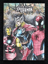 2017 Fleer Ultra Marvel Spider-Man Sketch Cards 1/1 Felix Morales Auto