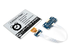 Waveshare 5.83" E-Paper Display HAT For Raspberry Pi 648×480 Black/White SPI - Picture 1 of 10