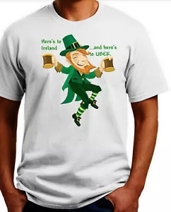 St. Patricks Day Toast T-shirt. Ash, White S-3-XL 100% Cotton. Free Ship USA - Picture 1 of 3