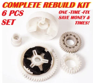 Juego de 6 piezas regulador de engranajes motor ventana eléctrica RK1010 para Mazda 5 6 CX-7 CX-9 RX-8 - Imagen 1 de 5