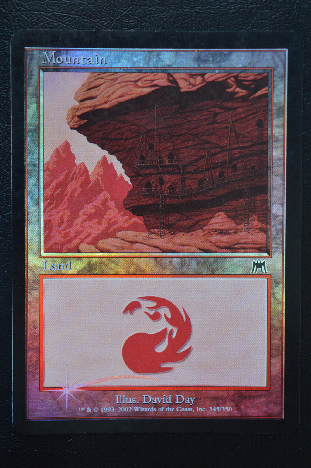 Magic The Gathering MTG MOUNTAIN (345) FOIL Onslaught LP Lightly Played