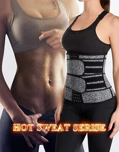 Waist Trainer Sweat Belt for Men Women Lower Belly Fat Tummy Control Steel Bones - Picture 1 of 17