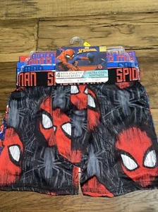 SPIDERMAN Marvel Boys Size 8 Athletic Boxer Briefs Underwear 4 Pack - Picture 1 of 5