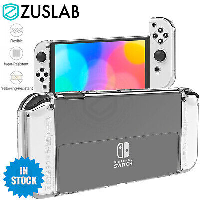 For Nintendo Switch OLED 2021 Case Zuslab Clear Slim Soft Shockproof Cover • 9.95$