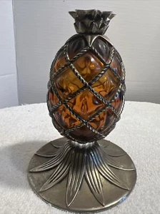 Rare International Silver Co. Royal Pineapple Decor Silver Plated Sun catcher 11 - Bild 1 von 4