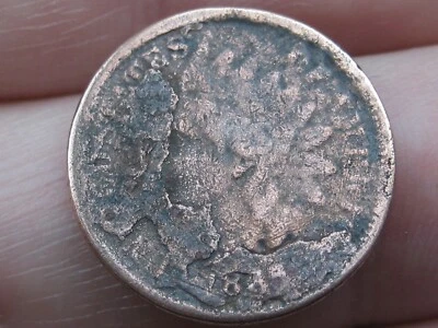 1865 年印度头美分-普通 5,关于好细节,金属探测器找到? — 第 1/4 张图片