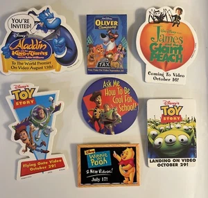 Disney Movie Pin Lot Pixar Toy Story, Winnie The Pooh Aladdin & Others Of 7 - Picture 1 of 9