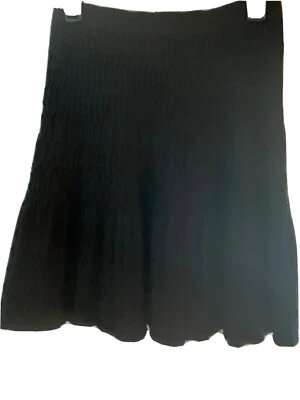 "Falda acanalada negra Willi Smith para dama XS 19"" USADA EN EXCELENTE ESTADO" Foto 1 de 4