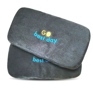 2 pcs Chair Armrest Pad Memory Foam Office Chair Elastic Fitting NO STRAPS Grey - Picture 1 of 7