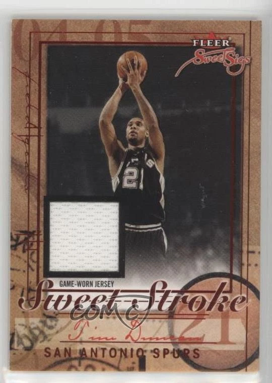 2004-05 Fleer Sweet Sigs Sweet Stroke Retail Jersey Tim Duncan #SS/TD HOF - Image 1 of 2