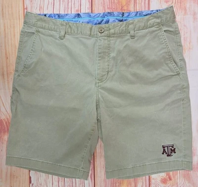 Pantalones Cortos Texas A&M Aggies Tommy Bahama Para Hombre Caqui 36 Foto 1 de 4