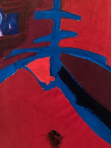 Beau Dessin Peinture Gouache Abstrait 1980 Non Signé À Identifier  Abstraction - Foto 1 di 7