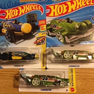 LOTE DE 3 ABRIDORES DE GARRAFA CARBONATADOR VERDE HOTWHEELS 2020 #17 AZUL & 2026 #12 - Imagem 1 de 4