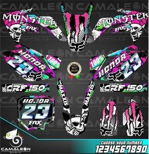 2007 - 2024 CRF 150R HONDA GRAPHICS KIT  Stickers - Bild 1 von 1