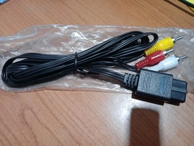 CAVO VIDEO AV - composito Nintendo 64 - Super Nintendo - SNES - Gamecube - NUOVO - Immagine 1 di 4