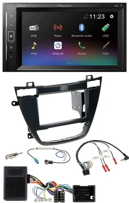 Pioneer DAB Lenkrad 2DIN Bluetooth USB Autoradio für Opel Insignia ab 08 schwarz - Bild 1 von 4