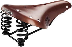 Brooks Flyer Saddle - Steel, Antique Brown, Short - Picture 1 of 1