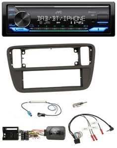 JVC Bluetooth DAB USB Lenkrad Autoradio für VW Up AA AAN 11-16 schwarz - Bild 1 von 11