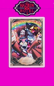 Hazbin Hotel Trading Cards Charlie & Vaggie Cracked Ice Promo Karte (PR-02) NEU - Bild 1 von 6