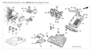 HONDA ACURA GENUINE OEM NSX Bracket, Unit Control Unit ☆ 39792-SL0-A01 ☆ - Picture 1 of 1