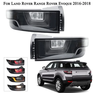 Smoked LED Tail Light For Land Rover Range Rover Evoque 2016-2018 Rear Lamp Pair - Picture 1 of 17