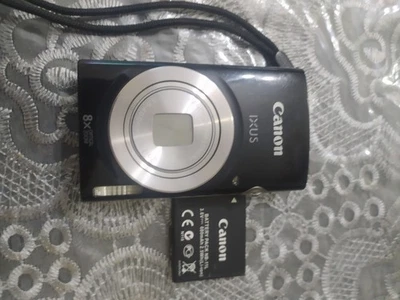 Canon IXUS 185 20MP 8X Optical Zoom Compact Digital Camera Black - Image 1 of 4