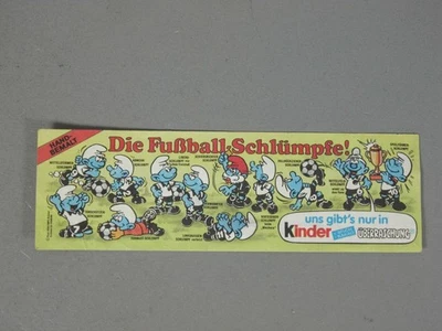 HPF-BPZ: Beipackzettel "Fußballschlümpfe" 1988, nicht top, 100% original - Bild 1 von 2