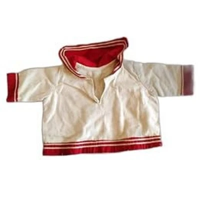 1930s Vintage Infant's or Toddler's Sailor Blouse, Red and White, 12 Months - Image 1 of 2