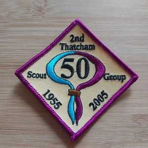 UK Scouting 2nd Thatcham Scout Group 50th Jubilee Blanket Badge - Picture 1 of 1