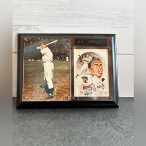 Vintage Joe DiMaggio New York Yankee Wandrelief mit Fotos - Bild 1 von 3