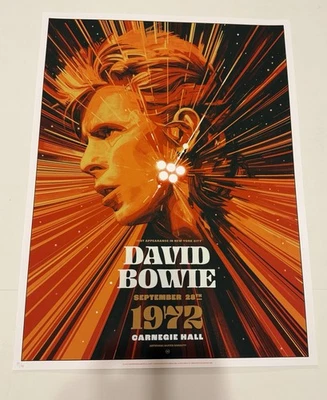 David Bowie New York City 9/28/1972 Official Main Edition Poster 34/50 🎵 - Image 1 of 2