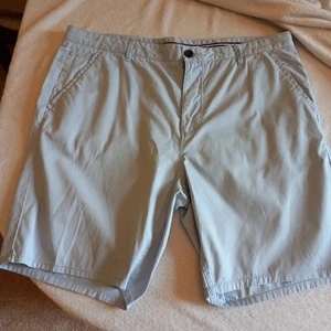 Crew Clothing Mens Zip Fly Shorts Pale Blue Cotton W40 - Picture 1 of 9