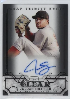 2016 Leaf Trinity Clear Auto Jordan Sheffield #CA-JS1 Auto - Image 1 of 2
