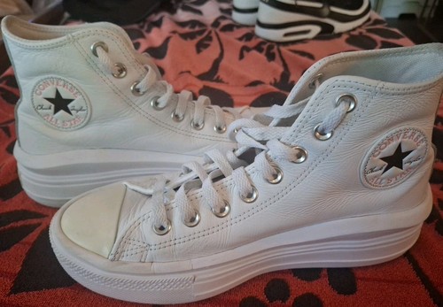 Taglia 8 5 Converse Chuck Taylor All Star Platform High bianche W 8 5