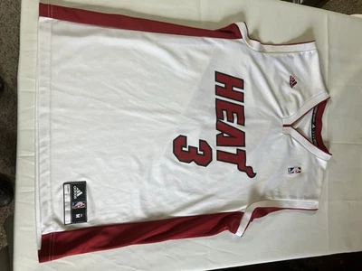 Camiseta de basquete Adidas masculina Miami Heat Dwyane Wade #3 tamanho M - Imagem 1 de 4